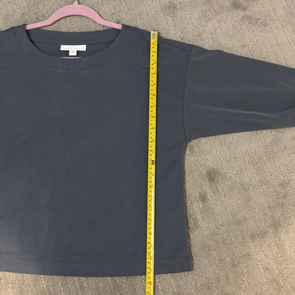 J. Jill Soft Blue Gray Long Sleeve Top - Picture 4 of 7
